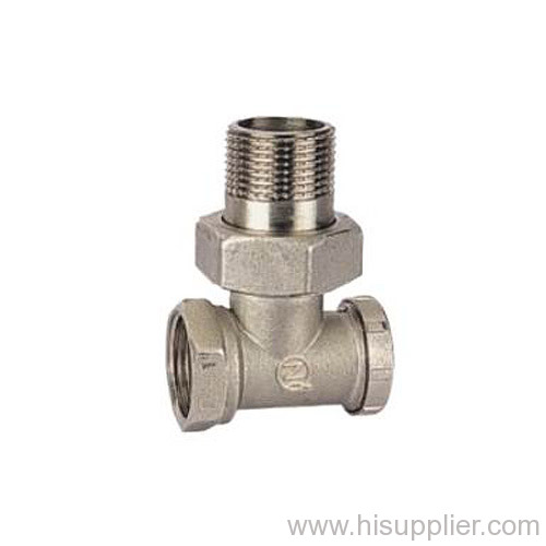 3/8''-3/4'' Brass Angle Radiator valve Ni Plating