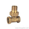 3/8''-3/4'' Brass Angle Radiator valv Forged brass body