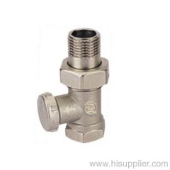 3/8''-3/4'' Brass Straight Radiator Valve Ni Plating