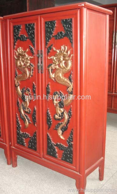 China carving dragon cabinet