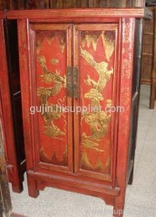painted golden dragon cabinet