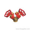 1 1/2''X2 1/2''Brass fire valve With Heavy Cast Hnad Wheel PN6