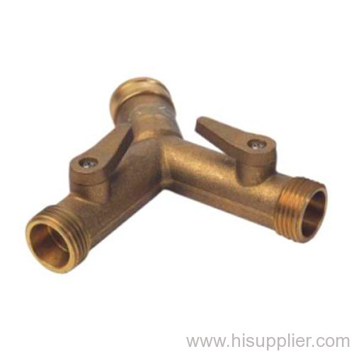 brass 3way hose shut-off