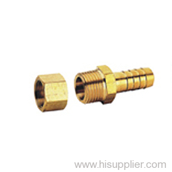 male corrugated fitting with nut