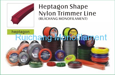 heptagon shape nylon trimmer line