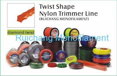 twist shape nylon trimmer line