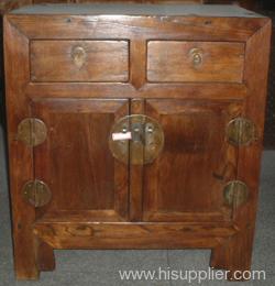 elm wood antique cabinet
