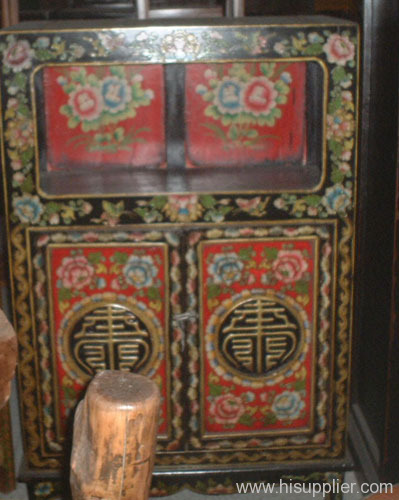 Tibetan painted cabinet