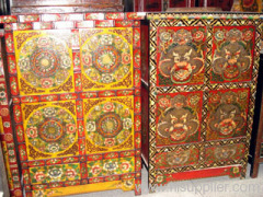 Antique Tibet side cabient