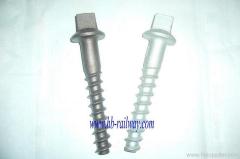 Railway screw spike