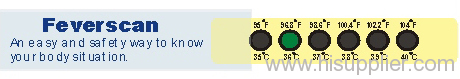 liquid crystal thermometer-forehead thermometer