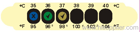 liquid crystal thermometer-forehead thermometer