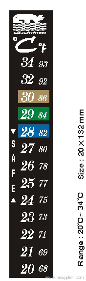 liquid crystal thermometer-Aquatic animals thermometer