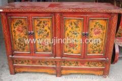 Chinese reproduction painted cabinet