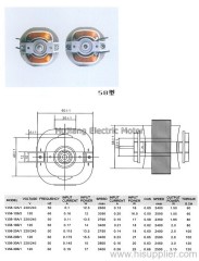 O-Frame Shaded Pole Motor China 58 series sp motor