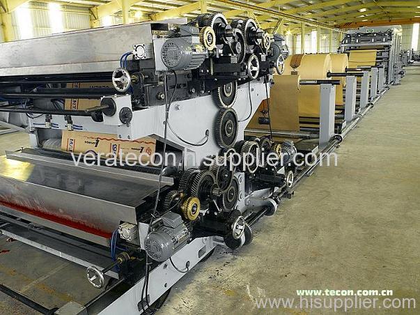 Automatic high speed paper bag production line