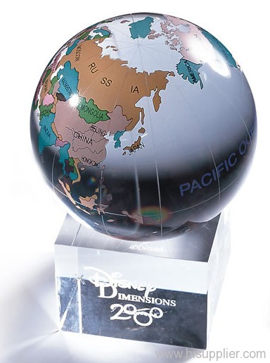 Crystal Ball/Shpere-World Map (Crystal Tellurion OEM-BM-007)