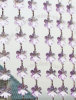 Acrylic snow flower prism beads