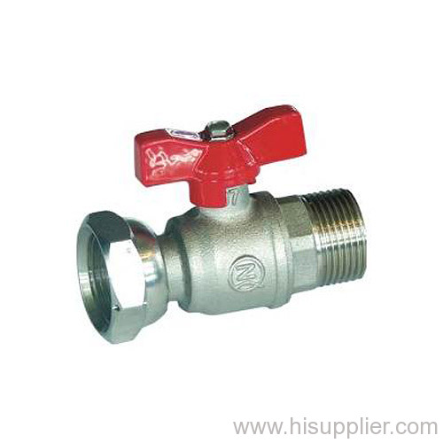 Male/Swivel Nut Brass Ball valve With Aluminum Handle