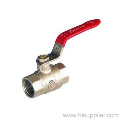 F/F Brass Ball valves with Steel Handle Ni Plating PN25