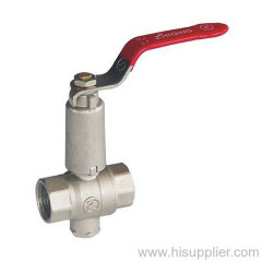 F/F Long Extened Stem Ball valve steel handle PN25