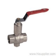 1/2''-2'' F/F Short Extened Stem Ball Valve With Steel Handle Ni Plating PN25