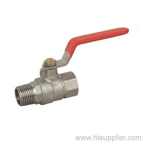 1/2''-1''M/F Brass Ball valves with Steel Handle Ni Plating PN16