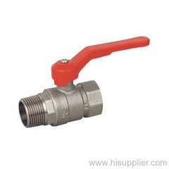 M/F Brass Ball valves Lever Handle Ni Plating PN16