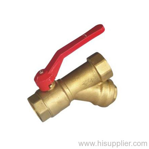 F/ F Brass Strainer Valve With Aluminum Handle PN25