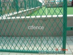 Expanded metal fencing