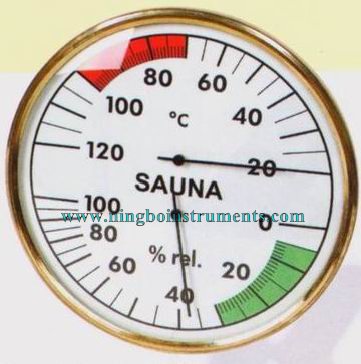 Sauna thermometer hygrometer