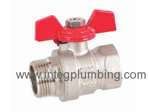 Ball valve with alum handle