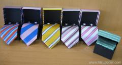 100% silk jaquard necktie with box