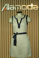 Cotton silk dress