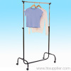 Fold metal garment rack