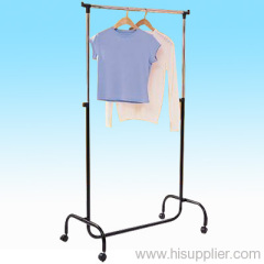 Fold metal garment rack