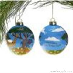 christmas ball glass ornament