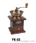antique hand cranked coffee grinder