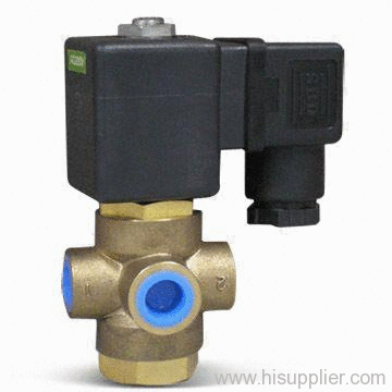 multi-use three way valve with all three ports on valve body