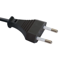 European flat pin power cords