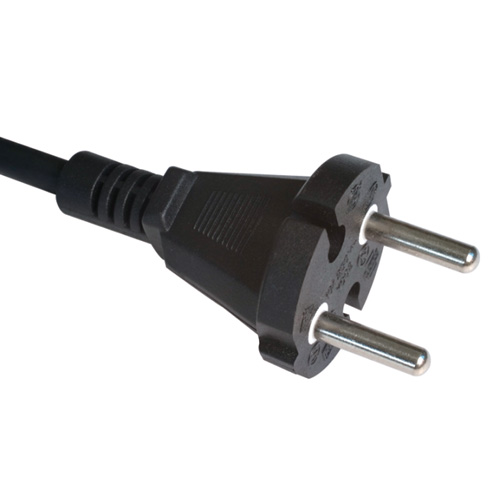 two pin round European power cords