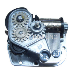 Centre Rotating Threaded Axle Over Music Boxes Clockwork Spring 18 Note Movement