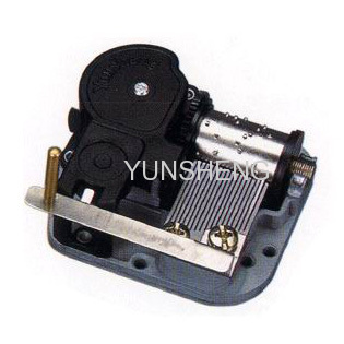 Open-On Close-Off Steel Plate Stopper Music Boxes 18 Note Clockwork Mechanisms