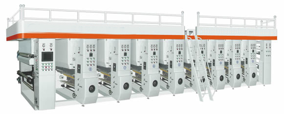 computer high speed gravure printing machine