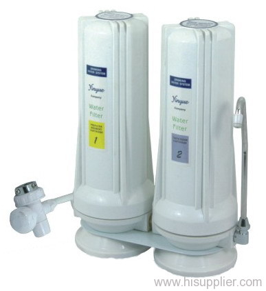 counter top 2 stage water filter