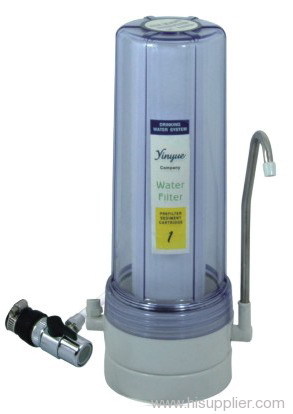 water filter with metal connector