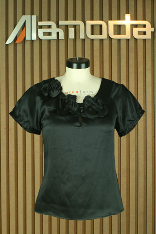 silk solid blouse