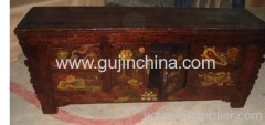 China old Gansu painted cabinet