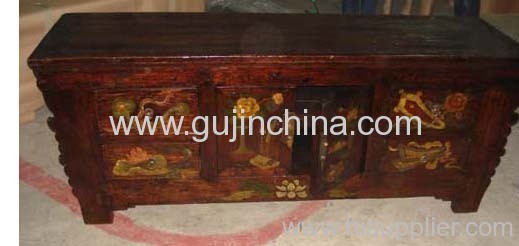 China old Gansu painted chest