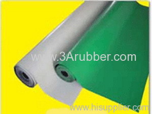 antistatic rubber sheet, ESD rubber sheet with green, blue, grey color